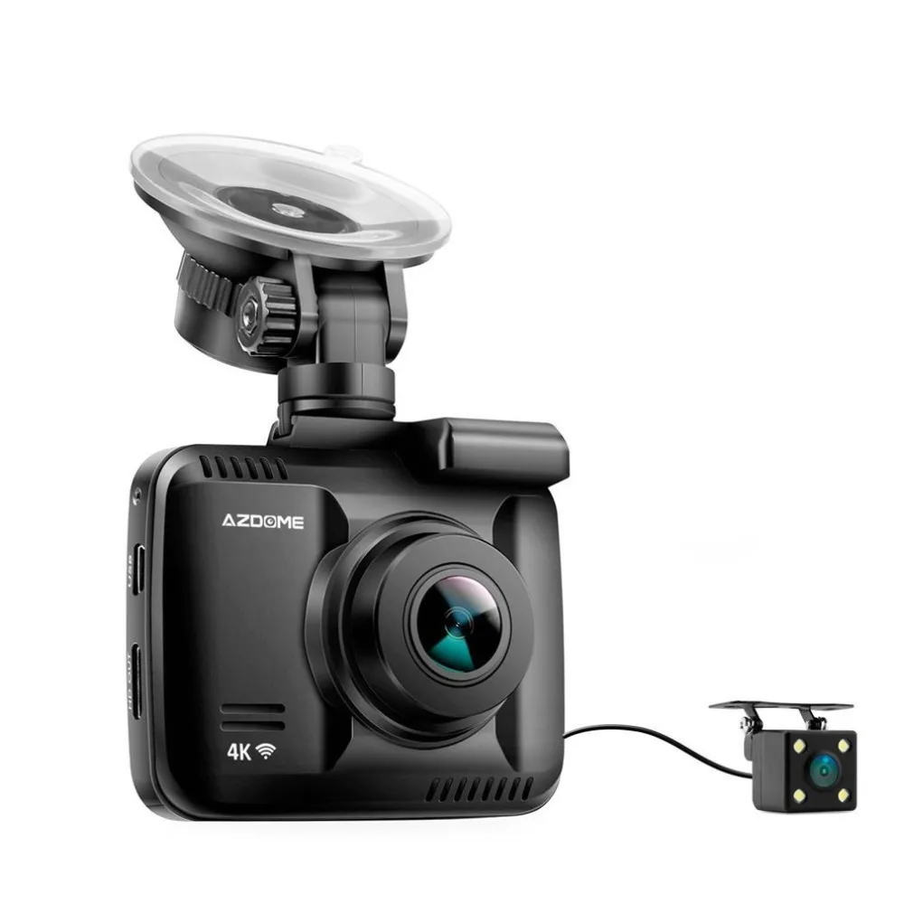 AZDOME GS63H одна камера Автомобильный видеорегистратор Встроенный Wifi Gps g-сенсор камера 170 супер широкоугольный объектив 4K Ultra HD Wdr рекордер вождения