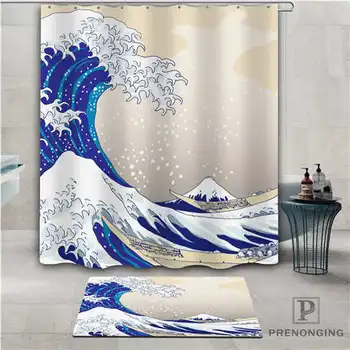

Custom sea and boat (1) Waterproof Shower Curtain Doormat Home Bath Bathroom Polyester Fabric Multi Sizes#2019-01-12-196