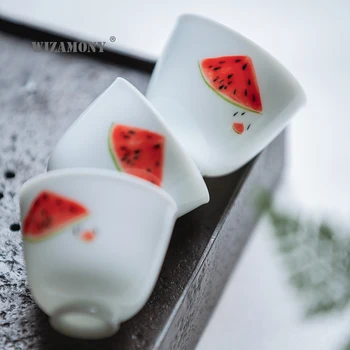 

Wizard Ceramic Whiteware Hand Drawn Cup Ceramic Eggshell Manual Teacup Cup Pin Bei Main Personal Cup Ge Ren Bei Fu Tea