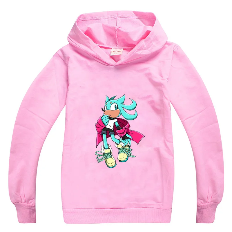 

Sonic The Hedgehog Pullover Hoodies for Kids Tops Baby Clothes Toddler Girl Sweatshirt Children Ropa Cool Clothing