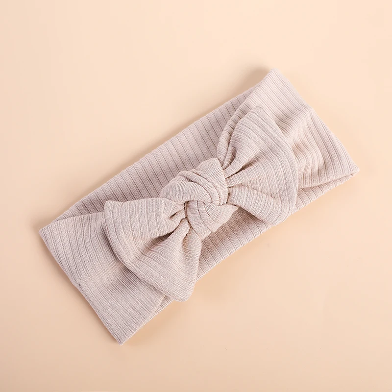 Baby Accessories discount Baby Bow Headband Toddler Girl Cotton Turban Newborn Knit Hairband Elastic Headwrap Kids Hair Accessories Ins Princess Headbands accessoriesdiy baby  Baby Accessories