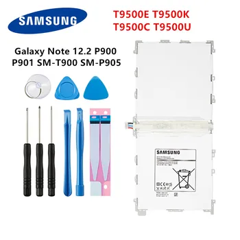 

SAMSUNG Orginal Tablet T9500E T9500K T9500C T9500U battery 9500mAh For Samsung Galaxy Note 12.2 P900 P901 P905 T900 P900 +Tools
