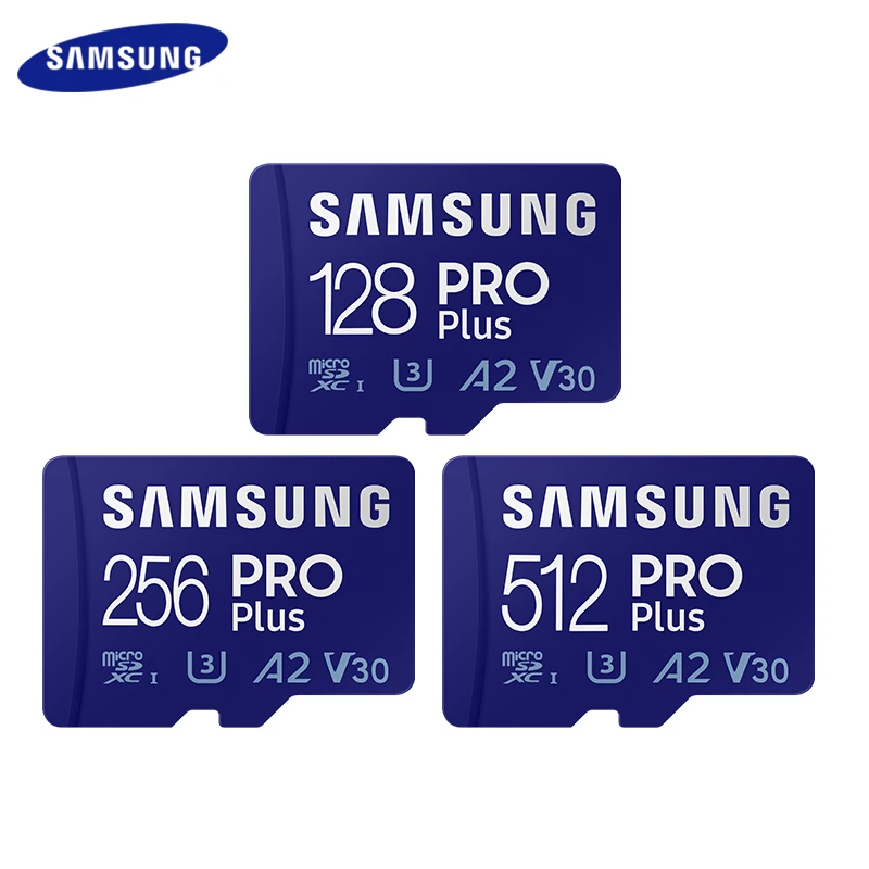 Samsung TF Card 512GB Pro Plus Micro SD Card 256GB C10 U1 V10 Memory Card 128GB UHS-I Card For Tablet Computer switch memory card