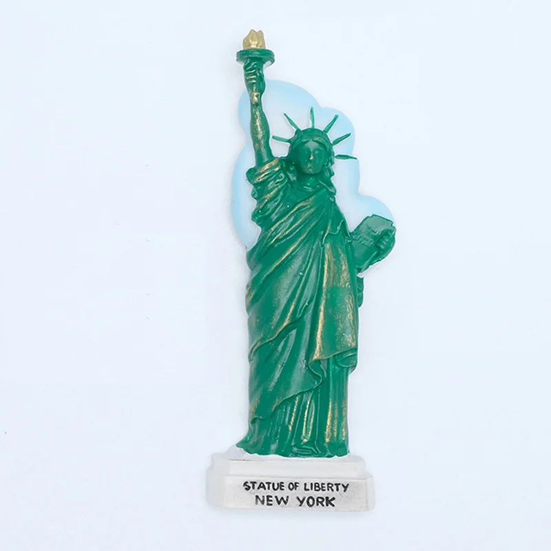 Magnetic Fridge Magnets Tourist Souvenirs America Statue of Liberty USA Flag New York 3d Refrigerator Fridge Magnets Collection Gifts