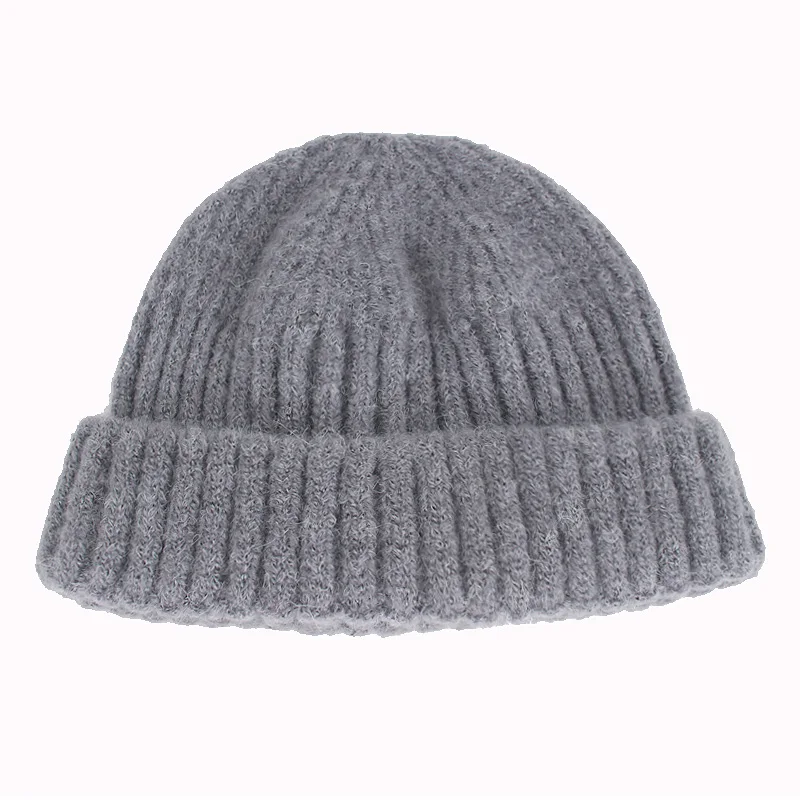 Короткие Зимние шапки для женщин Skullies Beanies Men Skullcap зимняя шапочка Miki Docker Bonnet
