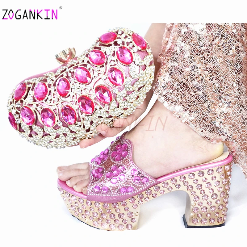 pink bag and shoes to match