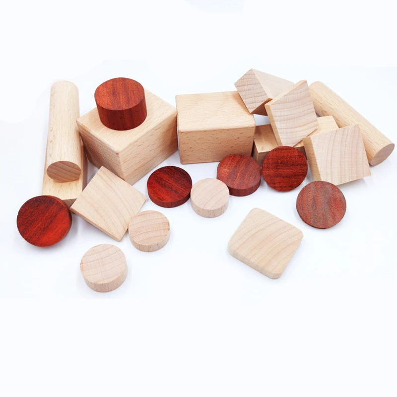 unfinished wooden blocks