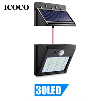 

ICOCO 30 LED Solar Light Human Body Induction Wall Light Motion Sensor Street Lamp Induction Light Dropshipping