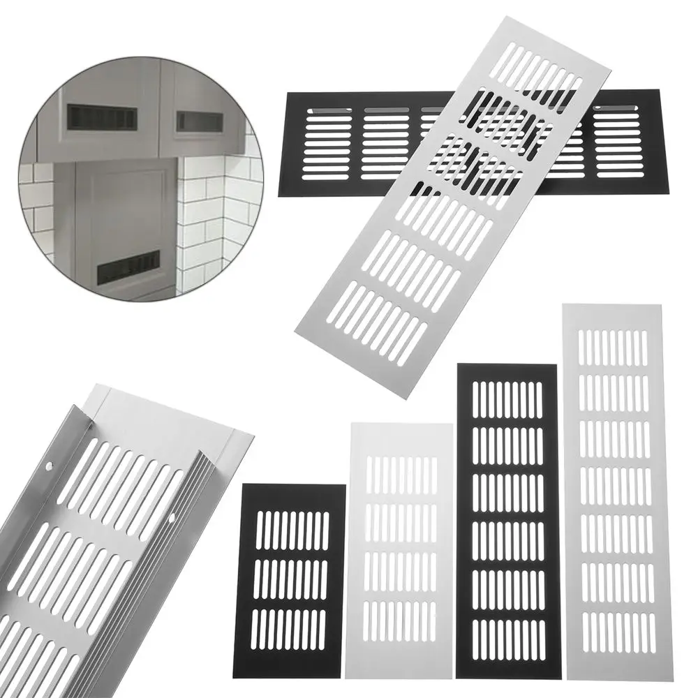 Air Vent Cover Aluminum Alloy Cabinet Air Vent Grille for Closet Shoe Wardrobe