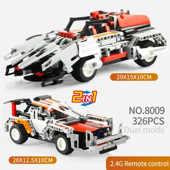 

2.4 G 2 in 1 Technology Building Blocks Remote Control Technic Model High Speed Racing Car Vehicle Block Toys for Children