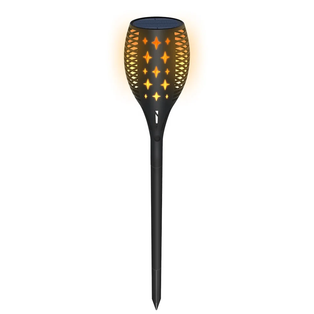 

Lawn Light Flame Lights Solar Powered Star Pattern Torch Lamp Waterproof Garden Pathways Backyard Patio Party Bright Convenient