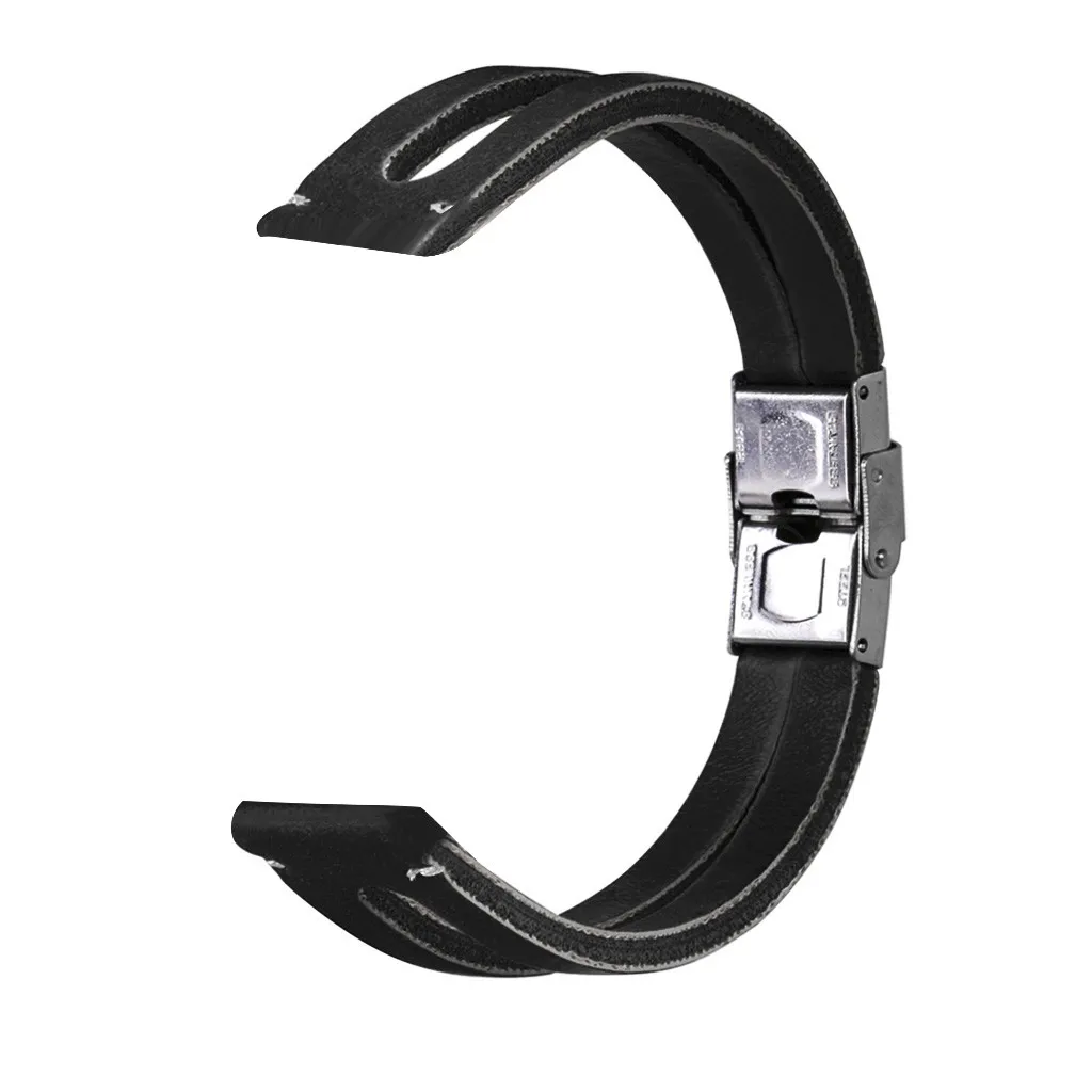 BK Ouhaobin для Huami Amazfit GTR ретро кожаный ремешок для часов для мужчин и женщин спортивные Смарт-часы ремешок для amazfit gtr ремень 903#2 - Цвет: BK