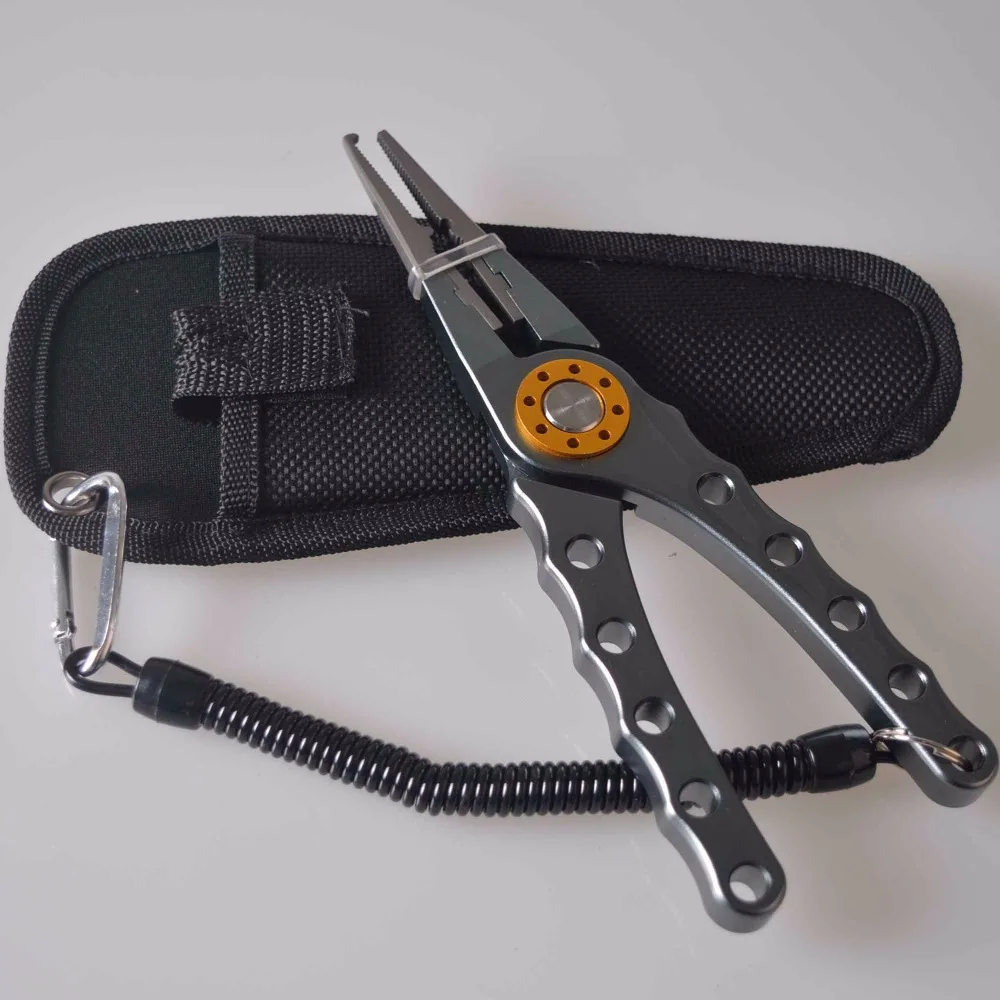 

Multi-Function Stainless Steel Pliers Scissors Fishing Line Cutter Remove the hook Equipment Fishing Tool