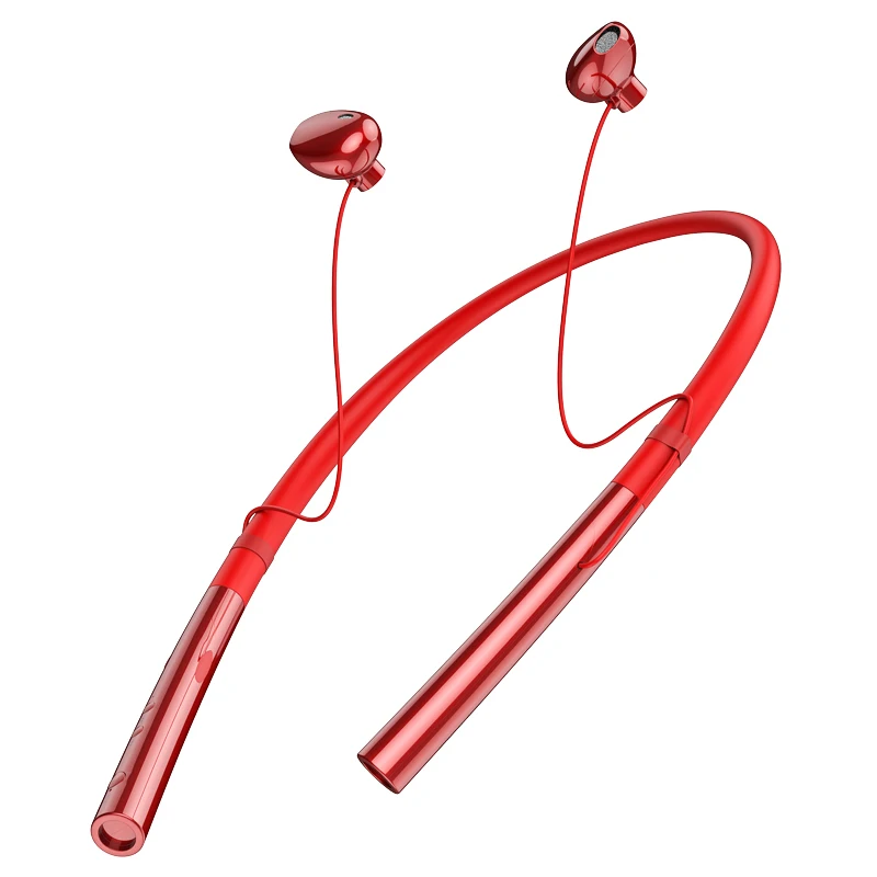 EARDECO оригинальные вибрационные спортивные Bluetooth наушники стерео беспроводные наушники гарнитура с глубоким басом с микрофоном - Цвет: Red
