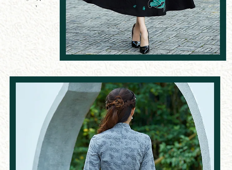 Учебный стиль для женщин с длинными рукавами чистый цвет Qipao жаккард переплетение Улучшенный чёнсам костюм Тан рубашка женская повседневная одежда рубашка
