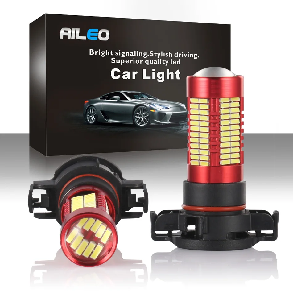 AILEO High Powe 16 Вт 5201 5202 PS19W светодиодный PS24W PSX24W H16 противотуманные лампы CANBUS супер