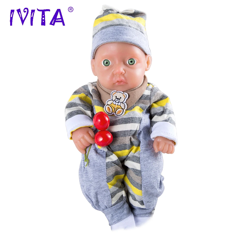 IVITA WG1504H 11 дюймовый 0 85 кг девочка прекрасный полный Силиконовый Reborn ребенка