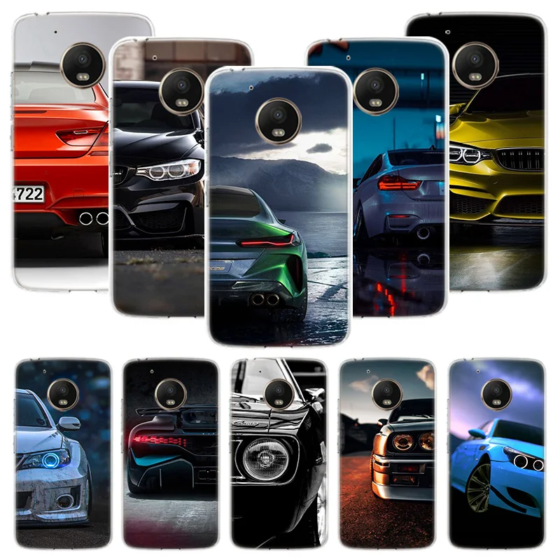 Синий белый черный чехол для BMW Motorola Moto G7 G8 G6 G5S G5 E6 E5 E4 Plus Power G4 Play X4 One Action EU Customized Phone