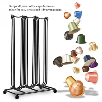 

Coffee Capsules Organizer Rack for 42pcs Nespresso Coffee Pod Holder Stand Storage Shelves Display Capsules Dispenser