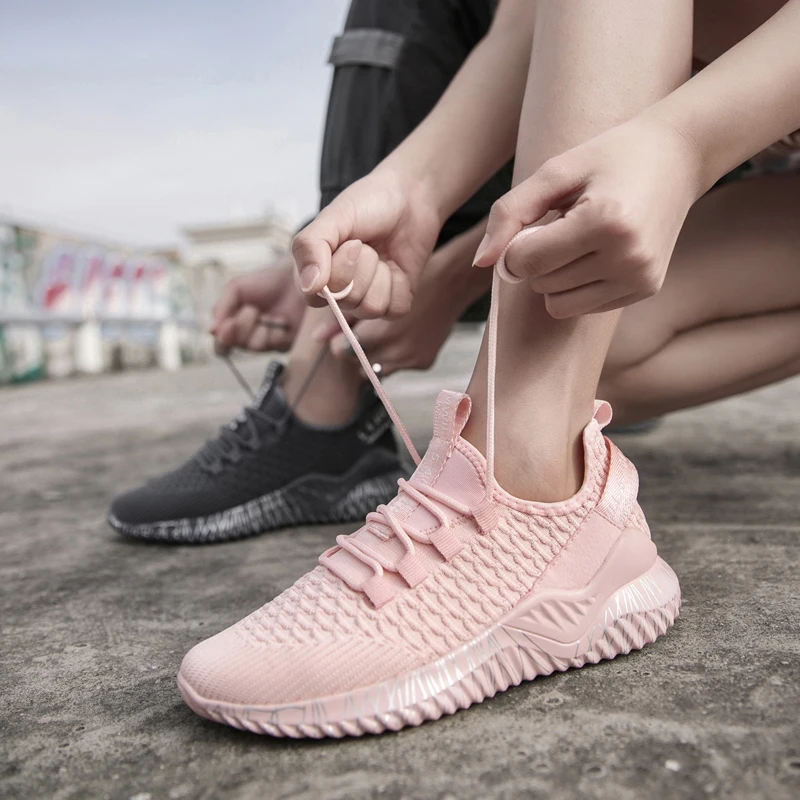 Mesh Sneakers Walking-Shoes Ultra-Light Breathable VEAMORS Women Jogging Fashion Man