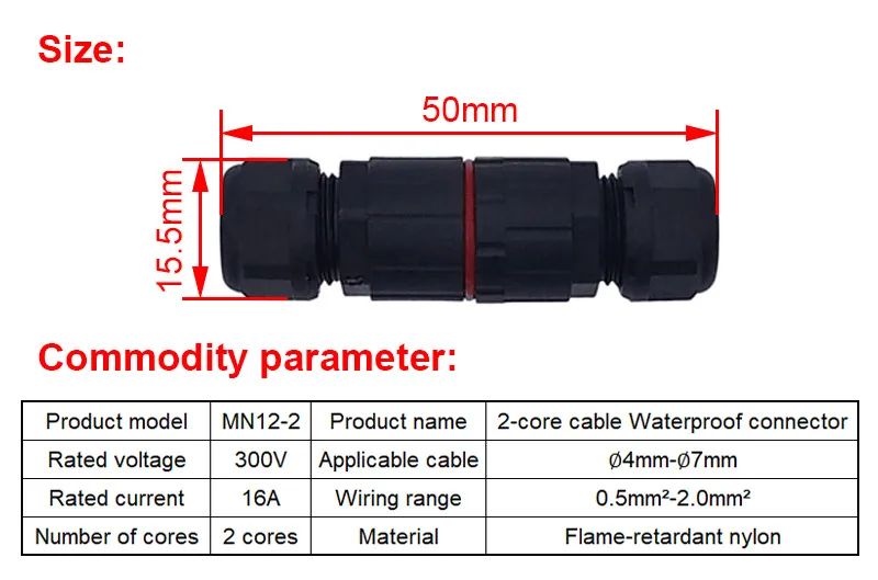 conector m12 2 pinos butt plug soldagem