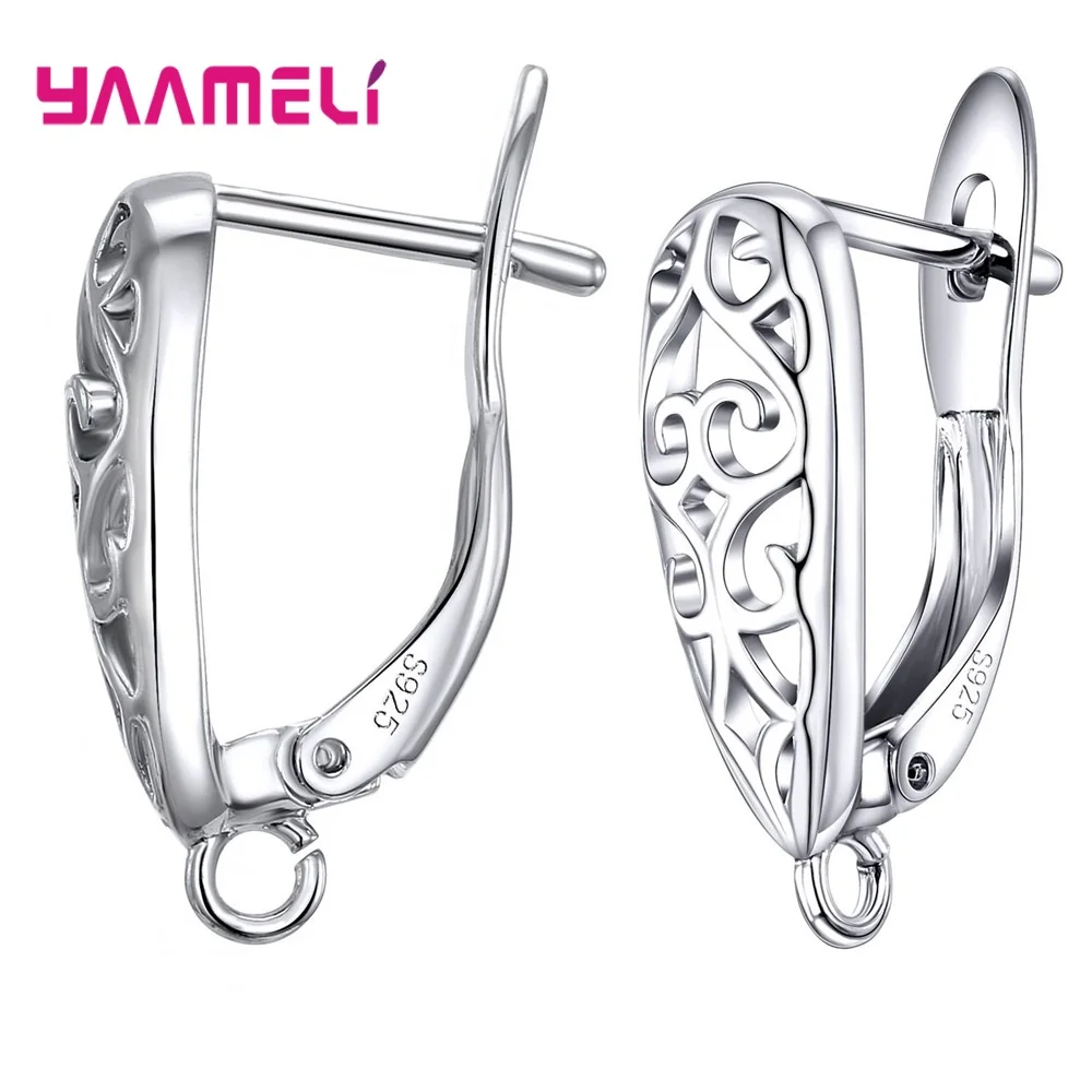 Components-Accessories Earrings 100%S925-Sterling-Silver Real Leverback Handmade-Supplies