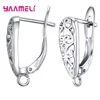 Real 100% S925 Sterling Silver Findings Earrings Leverback Earwire Fittings Components Accessories Handmade Supplies ► Photo 1/6