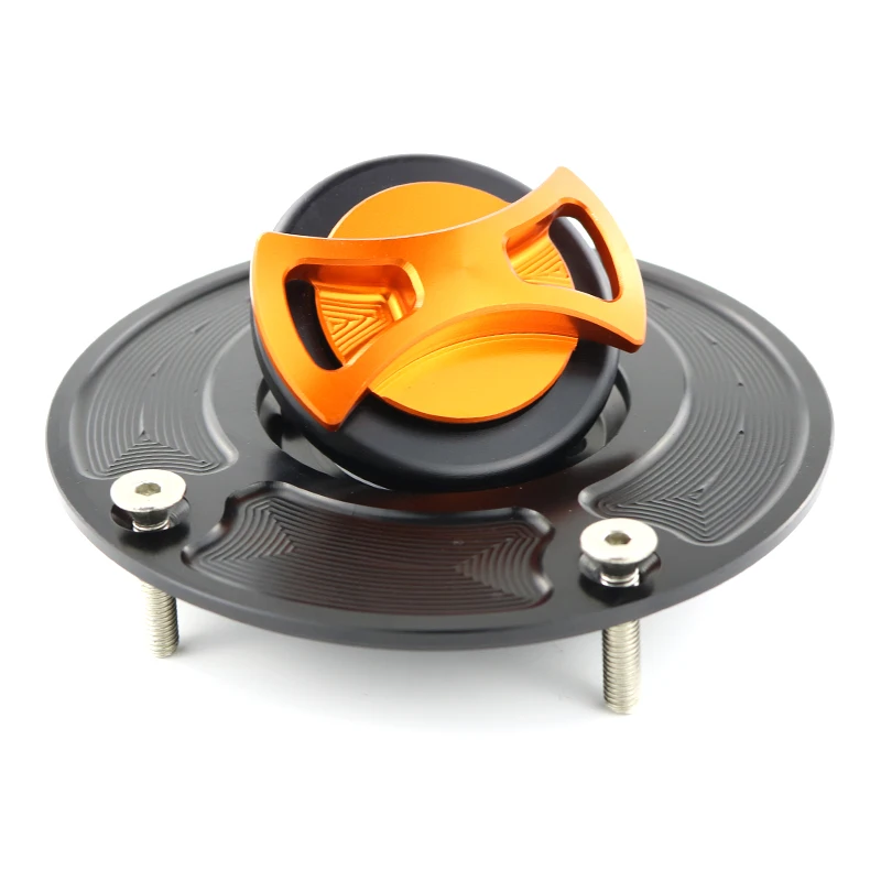 Motorcycle Petrol Cover Fuel Tank Cap Gas Oil Tank Cover For Yamaha YZF R1 R25 R3 R6 MT07 MT09 FZ07 FZ09 YZF1000 YZF600 FZ1 FZ6 - Цвет: orange