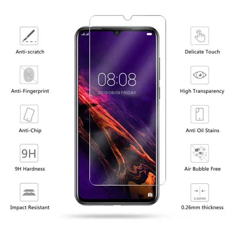 Dreamysow закаленное стекло Для Doogee N20 N100 Y8 Y7 Для DOOGEE X10 MIX X30 X20 X30L SHOOT1 S90C Защитная пленка для экрана