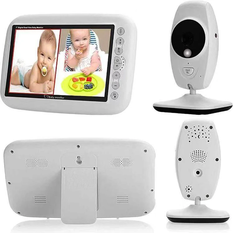 HD 720P 7 Inch Wireless Video Color Baby Monitor High Resolution Baby Nanny Security Camera Night V