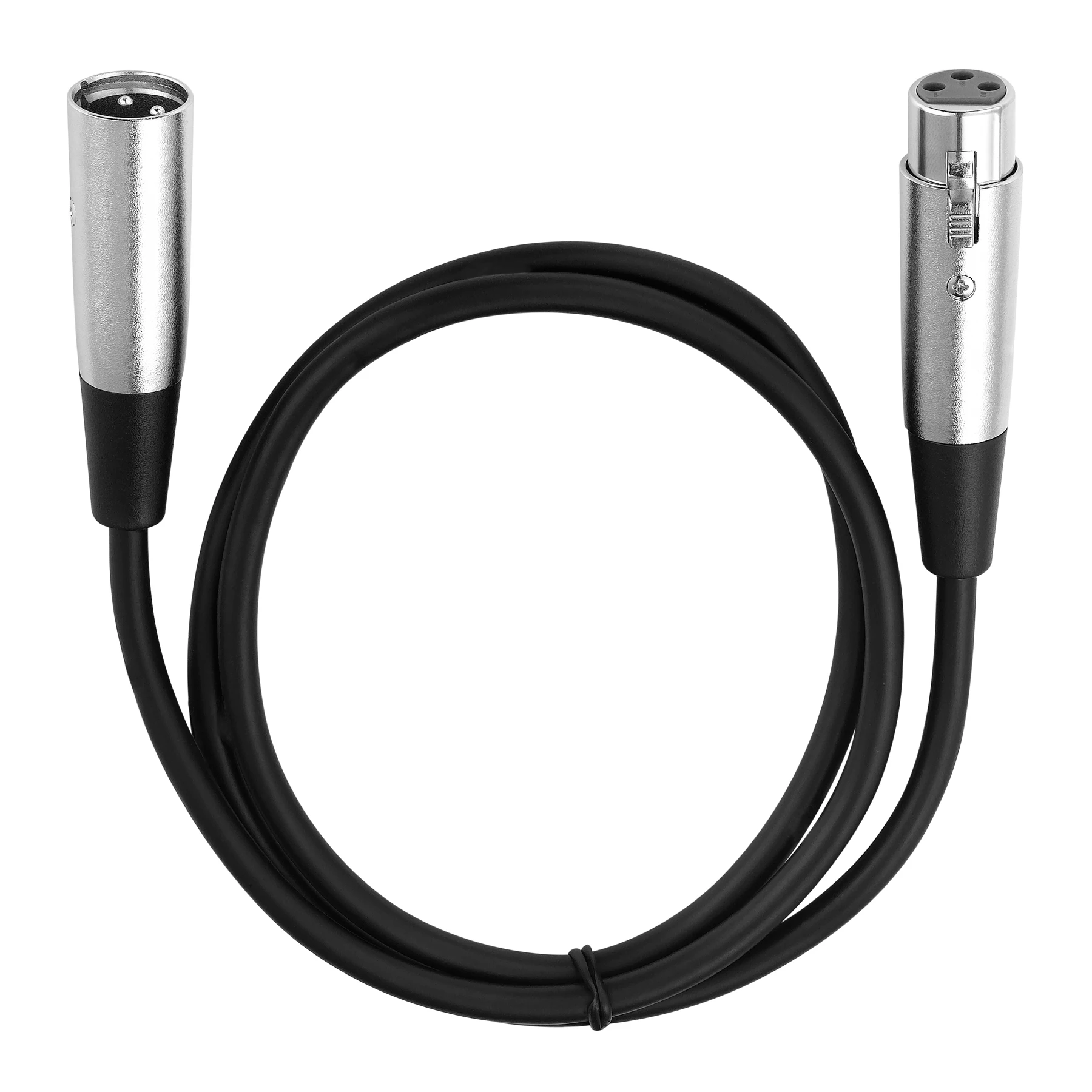 Bochara 3pin XLR кабель штекер Гнездо Двойной экранирующий аудио для микрофона микшера 1