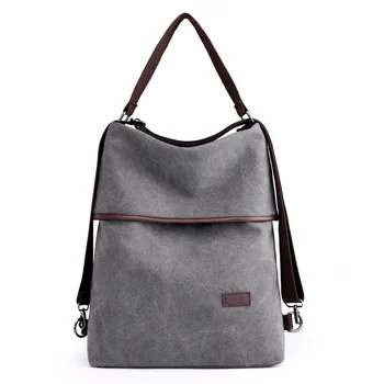 

2018 Summer New Korean Version of the Explosion Shoulder Bag Backpack Three Leisure Factory Direct Canvas women bag