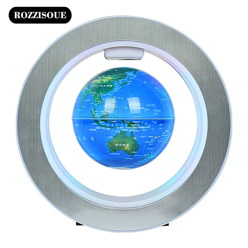 

Magnetic Levitating Globe Lighting Earth Globe World Map with LED Color Light Circular Base for Creative Gifts Office Desk Decor