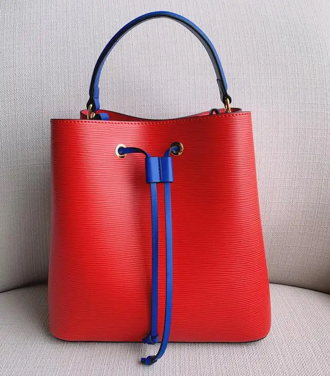 Новинка лета, женская сумка-тоут из натуральной кожи, высокое качество, сумка через плечо для женщин, роскошная брендовая дизайнерская женская сумочка - Цвет: Красный