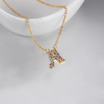 

Women Letter Necklace Arrive Chain Women's Initial Letter Alphabet Name Necklace Pendant For Women Charms Jewelry Best Gift