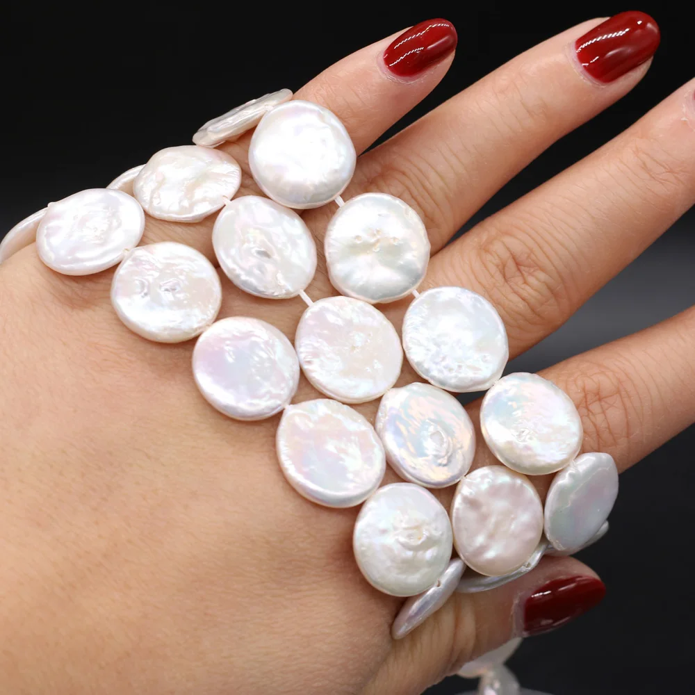 Natural Freshwater Pearl Irregular Coin Baroque Loose Beads For Jewelry Making DIY Bracelet Earrings Necklace Accessory