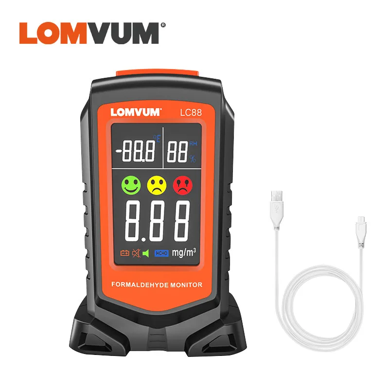 Детектор формальдегида LOMVUM Pm2.5 Pm1.0 TVOV цифровой тестер качества воздуха