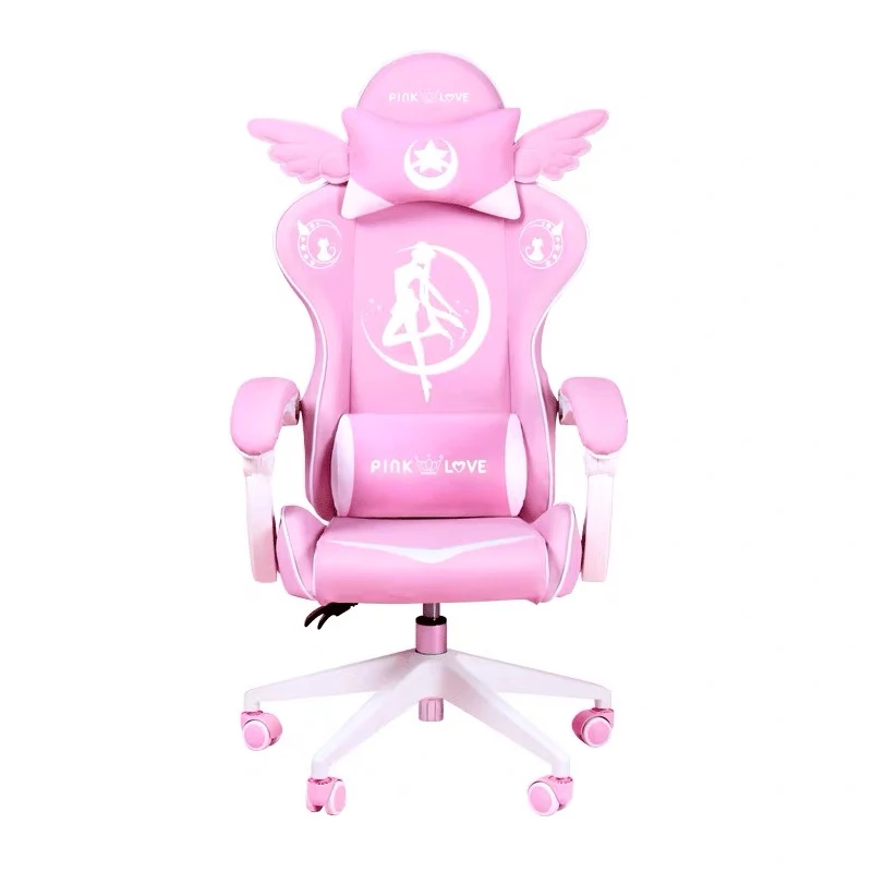 Кресло компьютерное откидывающееся для девушек милое удобное игровое кресло с