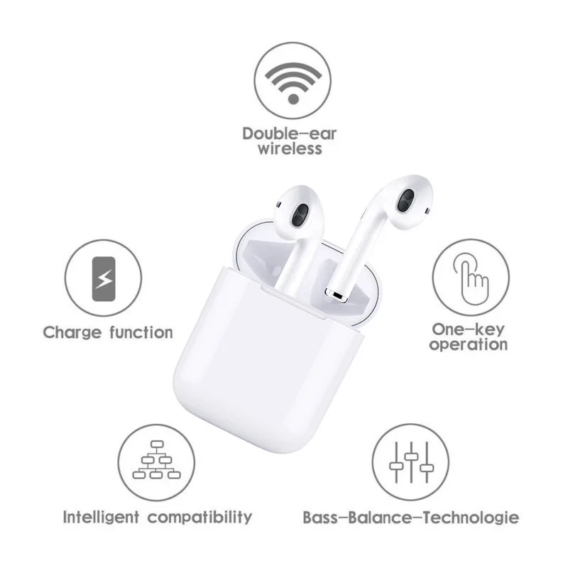 I9s TWS Bluetooth наушники беспроводные вкладыши Спорт Handsfree Мини наушники Беспроводная гарнитура с зарядным устройством для телефона планшета
