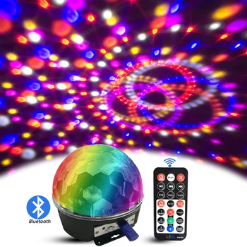 

9 color LED Bluetooth Speaker Disco Ball Light with Mp3 Player Prom Laser Party Light DJ Stage Light Laser Projection Lamp