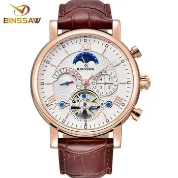 

Men Tourbillon Automatic Mechanical Watch Fashion Casual Luxury Brand Sports Leather Business Original Watches Relogio Masculino