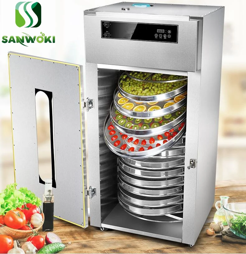 15 layers Rotating type Fruit Vegetable Herb Meat Drying Machine Safe Air Dryer Kiwi dehydrating oven pineapple dehydrator | Бытовая