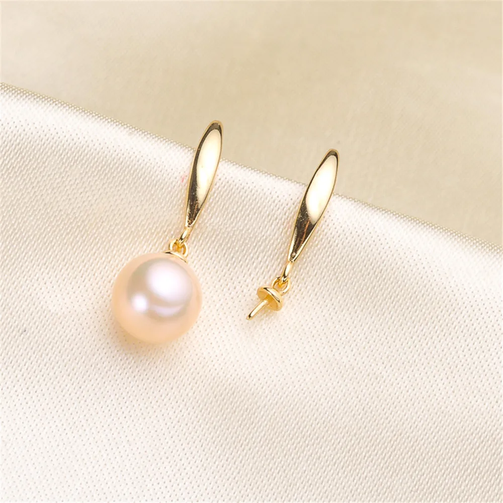 

Earrings Accessories Findings For Women DIY Jewelry Making Handmade Pearl Ear Hook Bail Party 925 Silver Unique