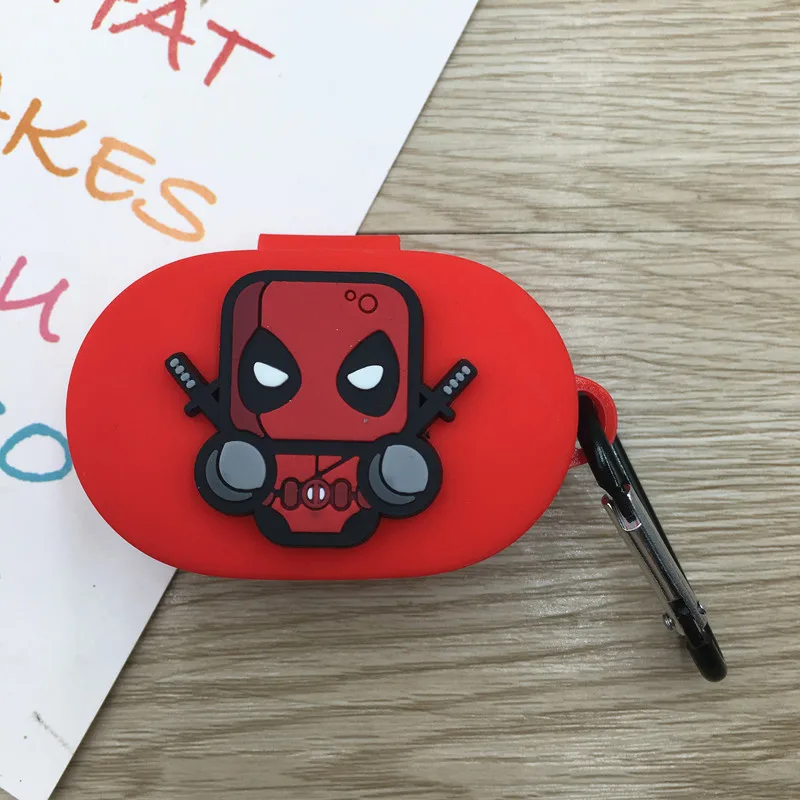 8 Мультяшный чехол для наушников с крючком для Xiaomi Redmi AirDots, новинка, чехол, беспроводной Bluetooth чехол для наушников, мягкий чехол из ТПУ - Цвет: 8
