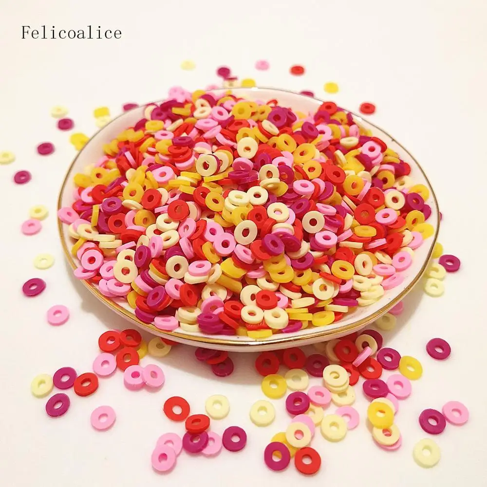 20g/Bag Hollow Slices Addition Charms For Fluffy Slime DIY Supplies Polymer Clear Clay Sprinkles Toys For Children Kids