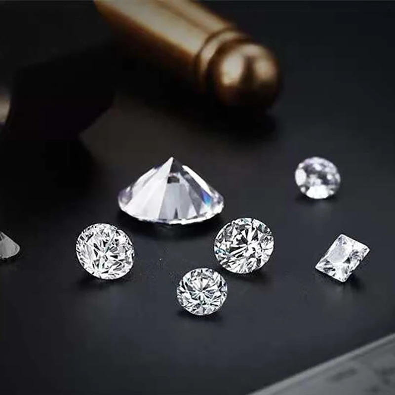 BOEYCJR 0.562ct G Color Lab Grown Diamond HPHT VS2 Round Brilliant Cut Loose Stone Excellent Jewelry Making | Украшения и