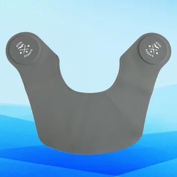 

1PC Hairdressing Special Shawls Not Stick Hair Neckerchief Silicone Hair Cutting Cape for Salon Home (Grey)