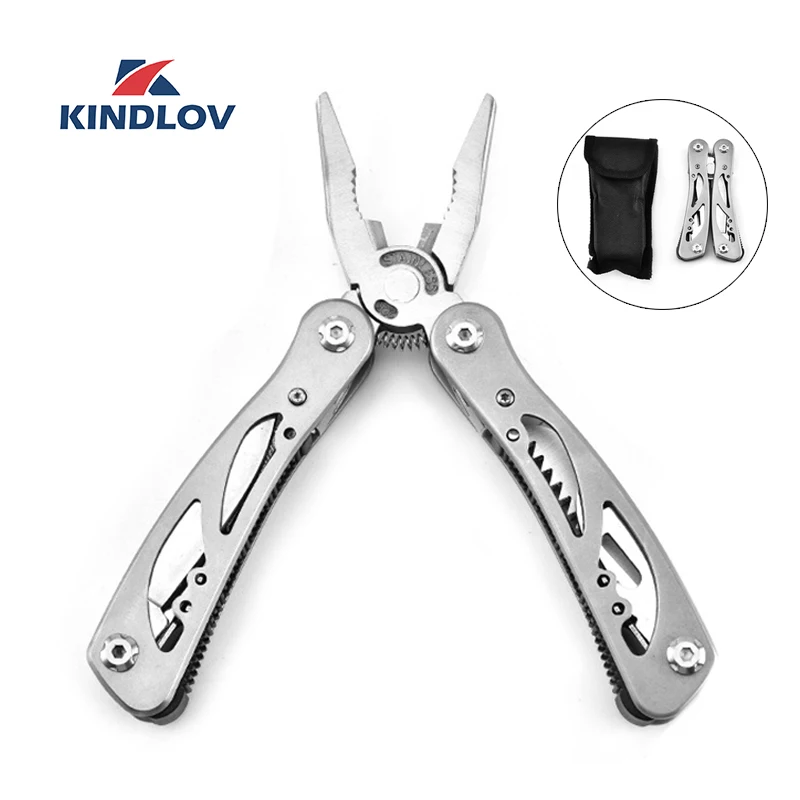 

KINDLOV Folding Pliers Multitool Precision Wire Stripper Cable Cutter Cutting Knife Portable Outdoor Camping Survival Hand Tools