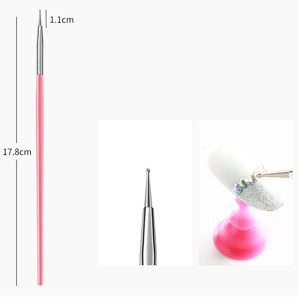 New 15Pcs Nail Art Hook Line Dotting Drawing Pen Polish Makeup Brushes Manicure Tool Brushes Tools Gel Painting Pen