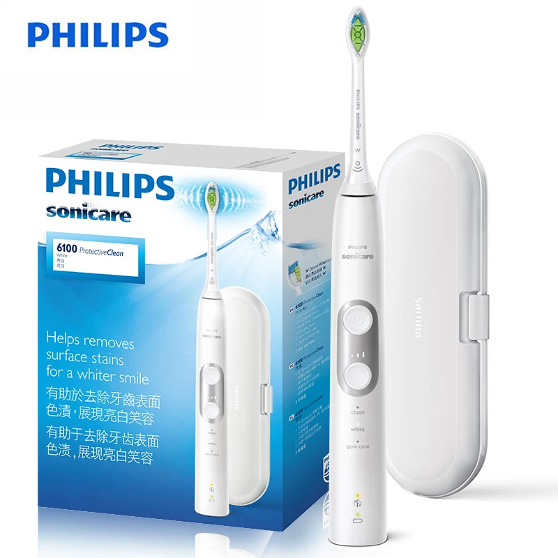 

Philips Sonicare HX6897/22 Electric Toothbrush with 3 Adjutable Modes Rechargeable Sensor Technology Travel Case for Adult
